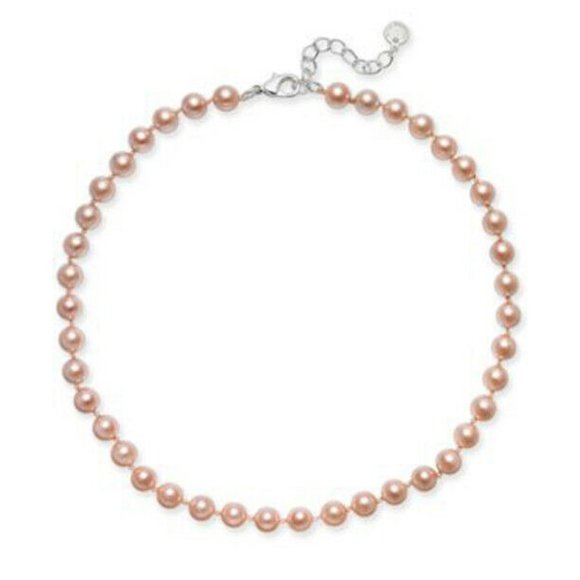 Jewelry - New Pink Imitation Pearl (8mm) Collar Necklace